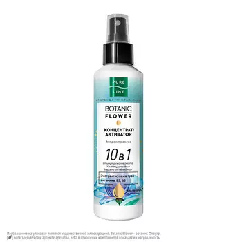 ЧИСТАЯ ЛИНИЯ Концентрат-активатор роста волос 10в1 BOTANIC FLOWER