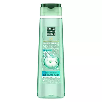 ЧИСТАЯ ЛИНИЯ Мицеллярный шампунь-бальзам 2в1