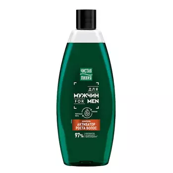 ЧИСТАЯ ЛИНИЯ Шампунь для мужчин для активации роста волос