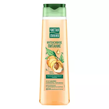 ЧИСТАЯ ЛИНИЯ Шампунь мицелярный бережный Интенсивное питание 400