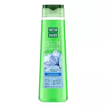 ЧИСТАЯ ЛИНИЯ Шампунь Объем для тонких и ослабленных волос Пшеница