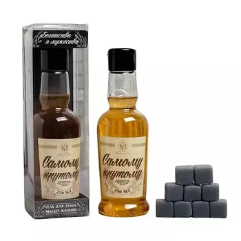 ЧИСТОЕ СЧАСТЬЕ Набор "Крутому мужику" гель для душа, мыло-камни, аромат мужского парфюма