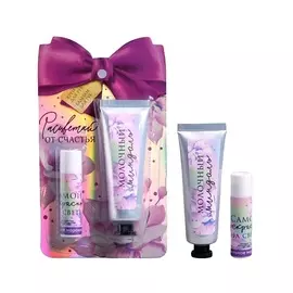 ЧИСТОЕ СЧАСТЬЕ Набор "Расцветай от счастья" крем, миндаль, бальзам для губ, миндаль