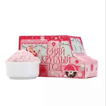 ЧИСТОЕ СЧАСТЬЕ Соль для ванны «Сияй круглый год», аромат розы 400.0