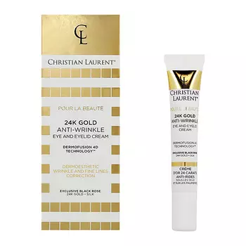 CHRISTIAN LAURENT Крем для кожи вокруг глаз POUR LA BEAUTE с молекулярным золотом (против морщин) 20.0