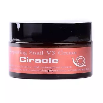 CIRACLE Крем для лица восстанавливающий Repairing V3 Snail Cream