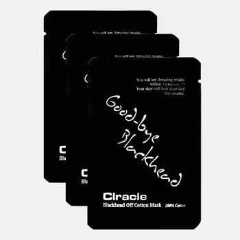 CIRACLE Набор масок для удаления черных точек Blackhead Off Cotton Mask