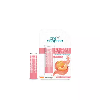 CIRE ASEPTINE Бальзам для ухода за губами с персиковым оттенком Peach Shine Lip Care Balm 4.5