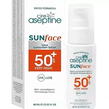 CIRE ASEPTINE Лосьон для защиты лица от солнца 50 SPF Sun Face Lotion 50 SPF 60.0