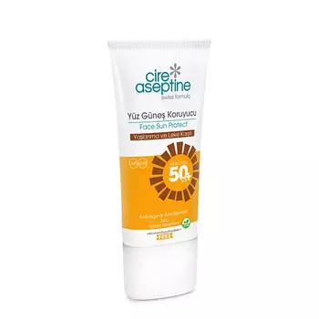 CIRE ASEPTINE Солнцезащитный крем для лица 50 SPF, против старения и пятен Sun Face Protect 50 SPF 50.0
