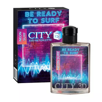 CITY PARFUM Туалетная вода мужская CITY 3D Neon Surf 90.0