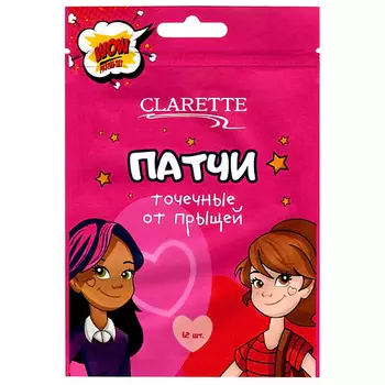 CLARETTE Патчи точечные от прыщей 12.0