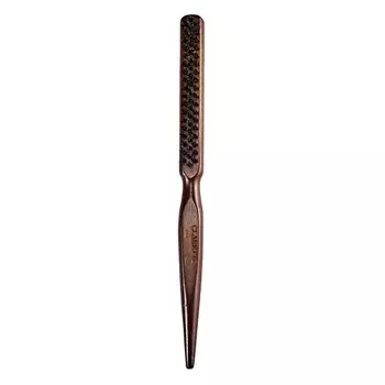 CLARETTE Расческа деревянная с натуральной щетиной для гладкой укладки и зализа волос