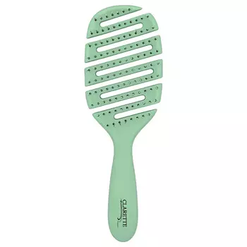 CLARETTE Расческа для волос массажная продувная с гибким основанием