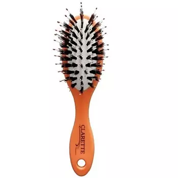 CLARETTE Расческа для волос со смешанной щетиной компактная