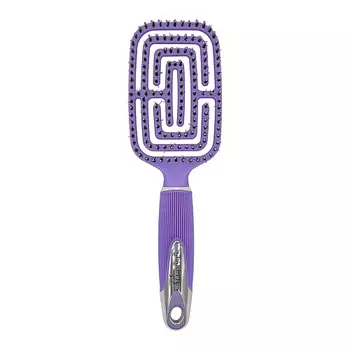 CLARETTE Расческа для волос продувная с натуральной щетиной SUPERBRUSH