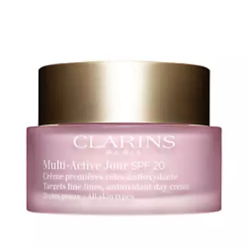 CLARINS Дневной крем для предотвращения первых возрастных изменений с антиоксидантным действием для любого типа кожи MULTI-ACTIVE SPF 20