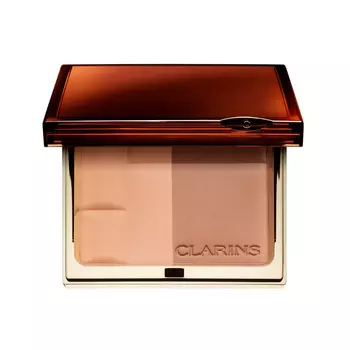 CLARINS Двухцветная компактная минеральная пудра SPF 15 Bronzing Duo