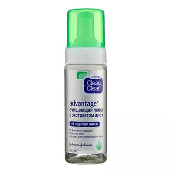 CLEAN & CLEAR Очищающая пенка с экстрактом алоэ