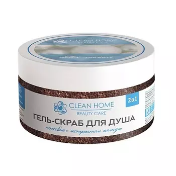 CLEAN HOME BEAUTY CARE Гель-скраб для душа Detox-пилинг с экстрактом жемчуга 250.0