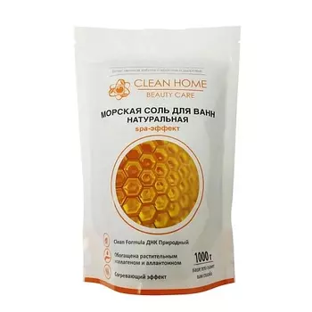 CLEAN HOME BEAUTY CARE Морская соль для ванн, натуральная, согревающая 1000.0