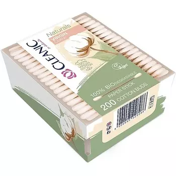 CLEANIC Naturals Virgin Cotton Гигиенические ватные палочки 200.0