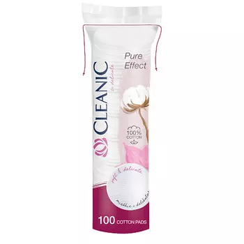 CLEANIC Pure Effect Ватные диски гигиенические 100.0