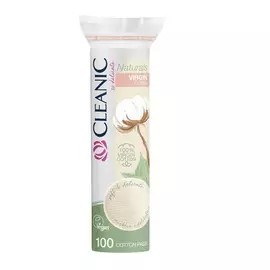 CLEANIC Ватные диски Naturals Virgin Cotton с веревочкой