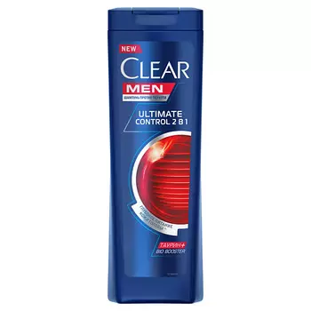 CLEAR Мужской шампунь против перхоти 2 в 1 питает волосы и кожу головы Ultimate control Men Bio Booster