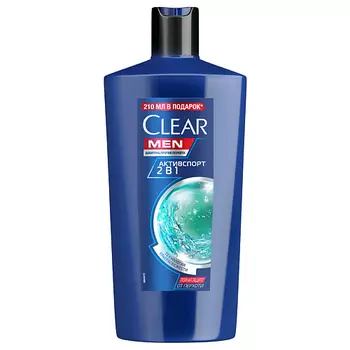 CLEAR Шампунь и бальзам-ополаскиватель 2 в 1 Активспорт против перхоти для мужчин, с цинком Men