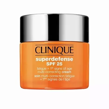 CLINIQUE Корректирующий крем против следов усталости на лице и первых признаков старения кожи SPF 25 - для сухой и комбинированной кожи Superdefense