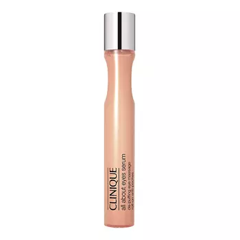 CLINIQUE Сыворотка для ухода за кожей вокруг глаз All About Eyes Serum De-Puffing Eye Massage