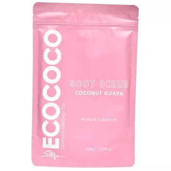 ECOCOCO Скраб для тела для увлажнения и сияния Гуава и Кокос Body Scrub Coconut Guava