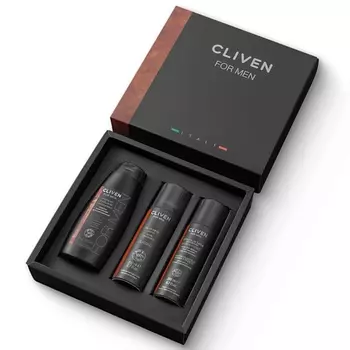 CLIVEN Подарочный мужской набор косметики для волос, тела и лица