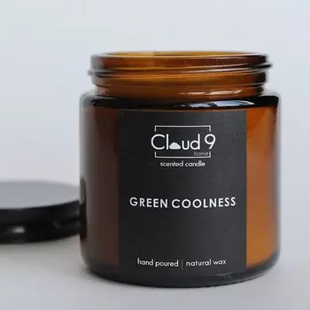 CLOUD 9 HOME НА СЕДЬМОМ НЕБЕ ОТ АРОМАТОВ Свеча ароматическая с древесным фитилём Green coolness