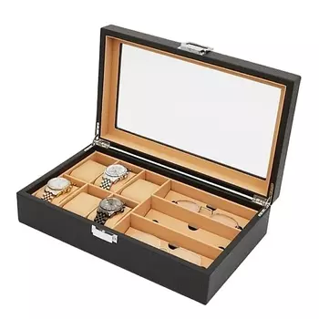 CLOX Бокс для хранения 3 очков и 6 наручных часов, W82-C