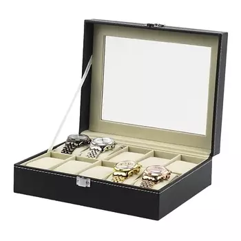 CLOX Шкатулка для 10 наручных часов, экокожа W05