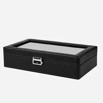 CLOX Шкатулка для часов, украшений, аксессуаров, 12 секций, W152BG