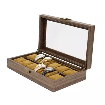 CLOX Шкатулка для хранения 12 часов, экокожа W100M