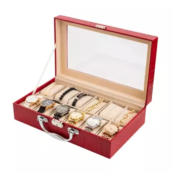 CLOX Шкатулка для хранения 12 часов, W-13RED