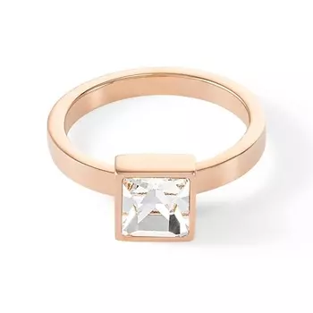 COEUR DE LION Кольцо Brilliant Square Rose Gold 1.0