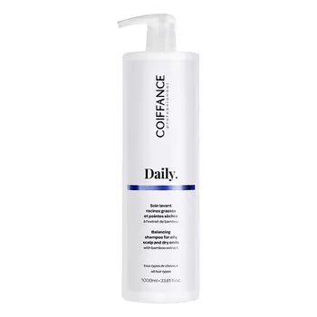 COIFFANCE Шампунь для регуляции склонной к жирности кожи головы и увлажнения сухих кончиков DAILY 1000.0