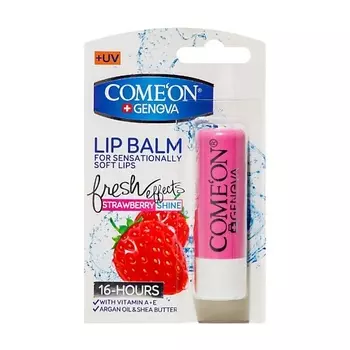 COME'ON Бальзам для губ с ароматом клубники солнцезащитный SPF15 3.5