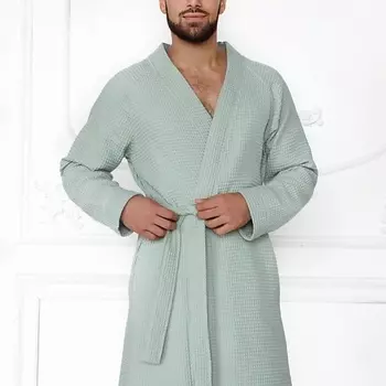 COMFY HOME Халат банный мужской вафельный
