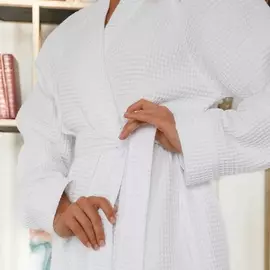 COMFY HOME Халат банный женский вафельный