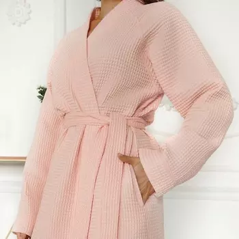 COMFY HOME Халат банный женский вафельный