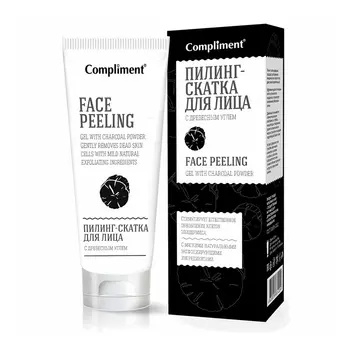 COMPLIMENT Пилинг-скатка для лица с древесным углем 80