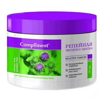 COMPLIMENT Репейная Экспресс-маска для укрепления и восстановления волос 500