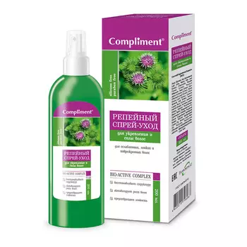 COMPLIMENT Репейный спрей-уход для укрепления и силы волос против выпадения 200.0