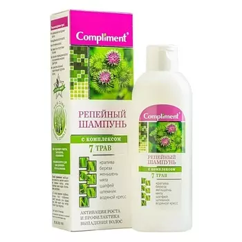 COMPLIMENT Шампунь репейный с комплексом 7 трав 200
